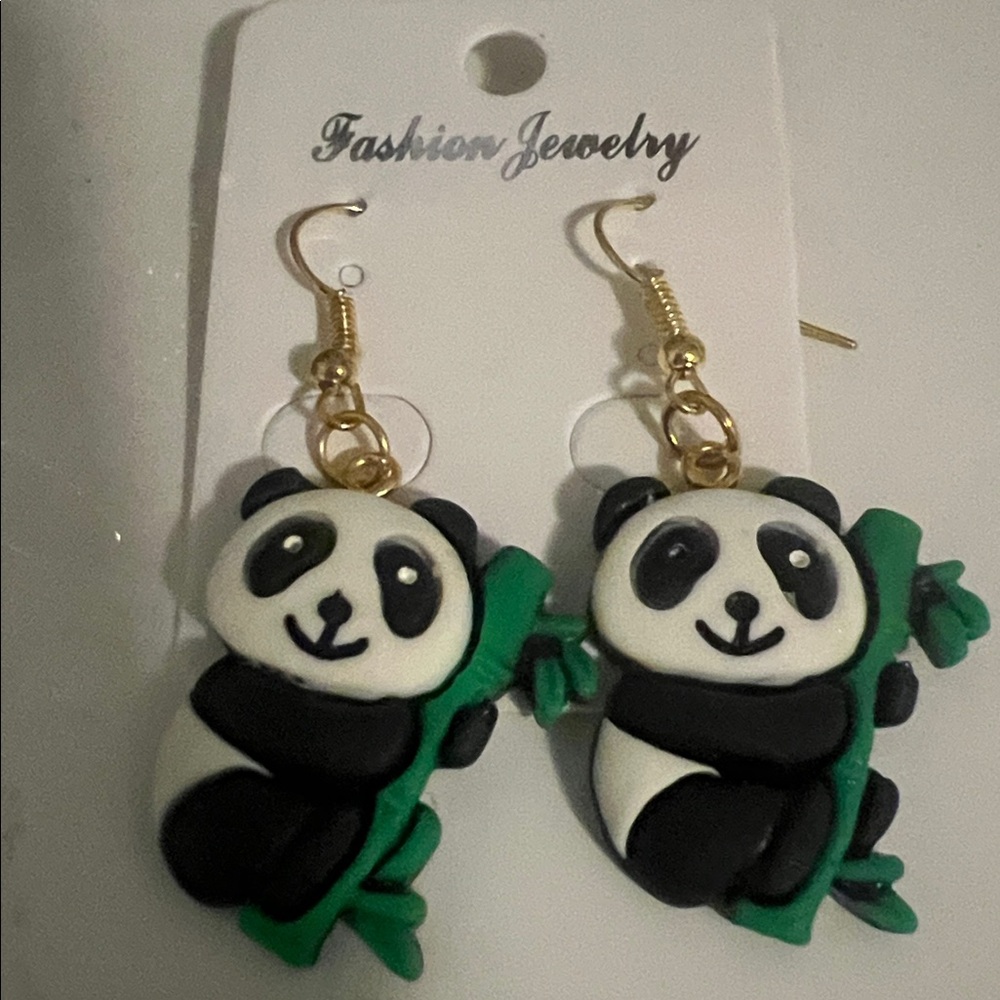 CLEARANCE Fashion Jewelry Panda Earrings